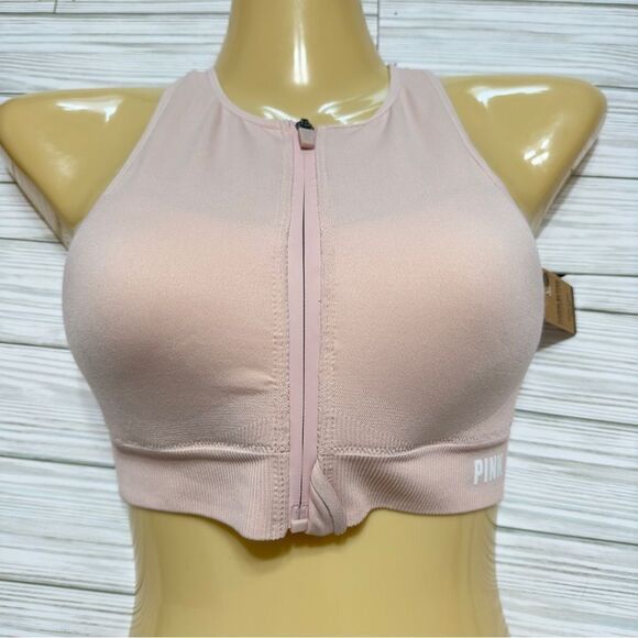 VICTORIA’S SECRET PINK ACTIVE HIGH IMPACT SEAMLESS LIGHTLY LINED SPORTS BRA XS - Picture 2 of 11